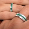 324234 Anillos Vínculo Esmeralda