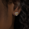 Aretes Corazón Dorado