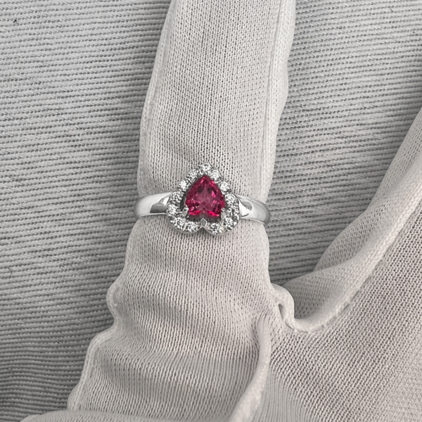 Image Anillo Corazón Fucsia