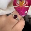34424 Anillo Granate Ovalado