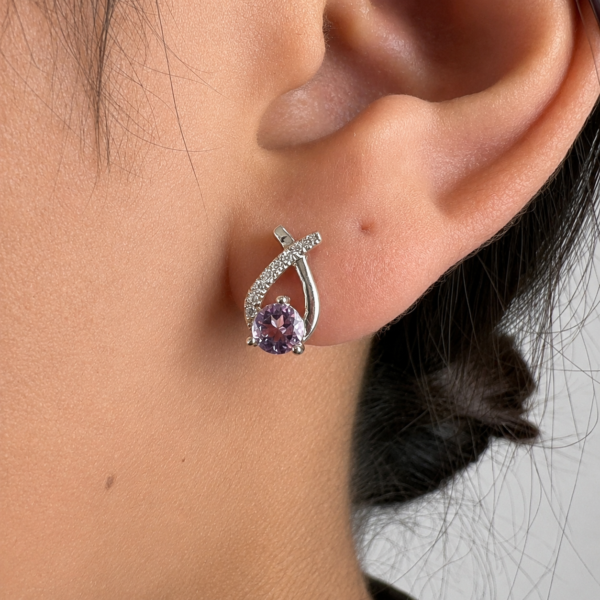 Aretes Amatista Eterna