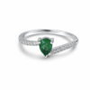 Anillo Lazo de Esmeralda