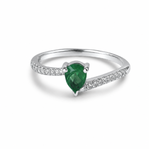 Anillo Lazo de Esmeralda