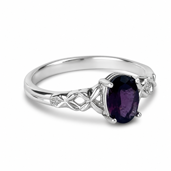 Anillo Granate Ovalado