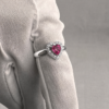Imagen 107487 Anillo Corazón Fucsia