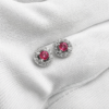 Imagen 108237 Aretes Brillo Fucsia