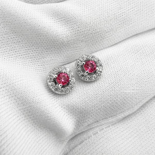 Imagen 108237 Aretes Brillo Fucsia